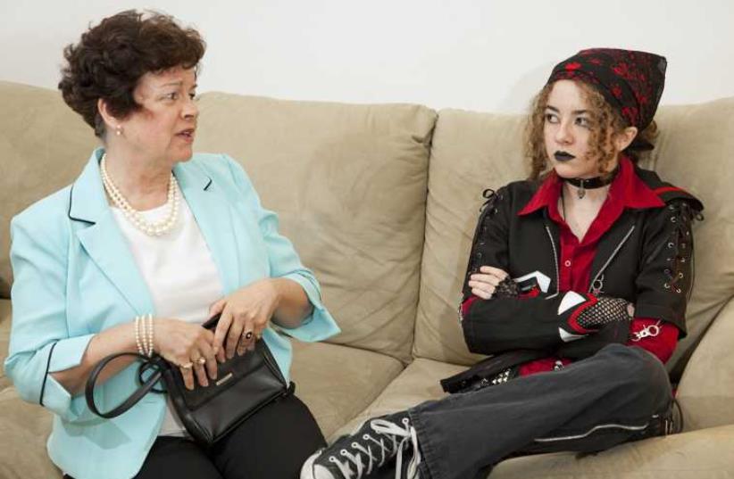 Rebellious teen and worried mother (illustrative) (photo credit: INGIMAGE)