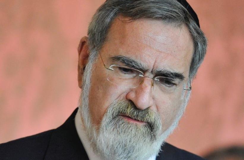 Rabbi Jonathan Sacks (photo credit: REUTERS)