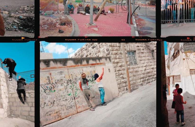 Gilles Peress – contact sheet, Palestinian Jerusalem, 2013. (photo credit: Courtesy)