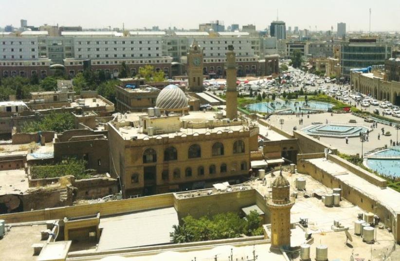 The city center of Erbil, capital of Iraqi-Kurdistan. (photo credit: LAURA KELLY)