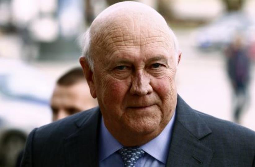 South Africa's former president Frederik Willem de Klerk  (photo credit: REUTERS)