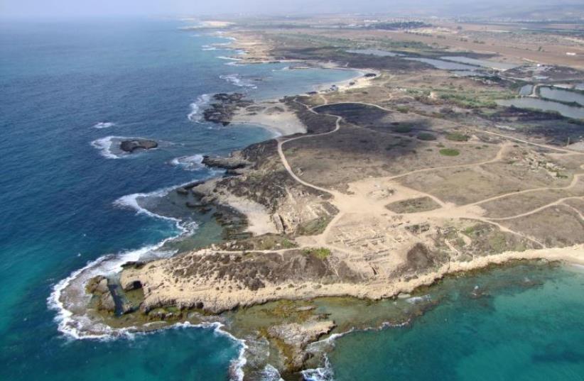 Tel Dor and the Carmel coast. (photo credit: SKYVIEW LTD)