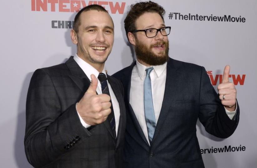 James Franco and Seth Rogen (photo credit: REUTERS)