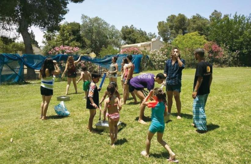 Enjoying the summer on Kibbutz Kerem Shalom near the Gaza border. (photo credit: AMIT CASPI)