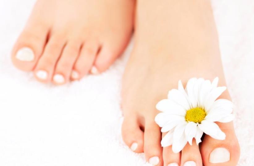 Female feet with pedicure (photo credit: INGIMAGE)