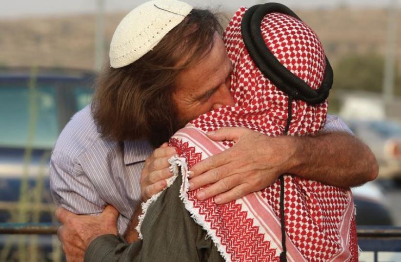 A joint prayer session was held in Gush Etzion, after the Duma arson attack (photo credit: MARC ISRAEL SELLEM/THE JERUSALEM POST)