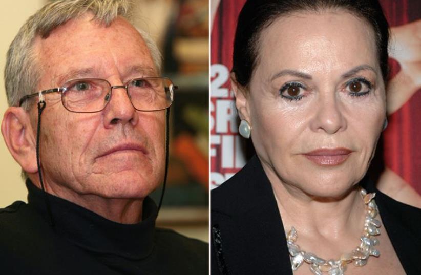 Amos Oz and Gila Almagor (photo credit: REUTERS)