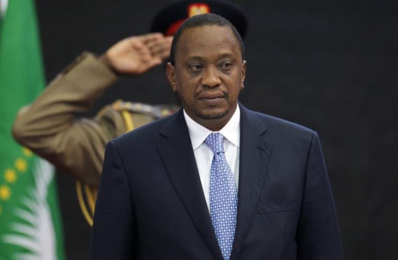 Kenya's President Uhuru Kenyatta (photo credit: REUTERS)