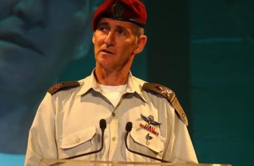 IDF Maj.-Gen. Yair Golan gives a speech at Kibbutz Tel Yitzhak in central Israel (photo credit: ASSAF SHILO / ISRAEL SUN)