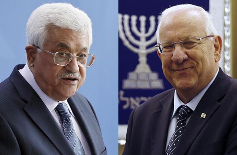 Rivlin and Abbas (photo credit: REUTERS)