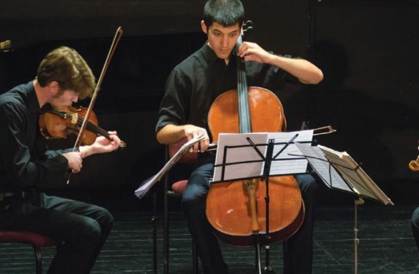 THE MUSETHICA trio performed works by Schubert, Bach and Beethoven at this year’s Voice of Music Festival. (photo credit: GUY KROCCI)