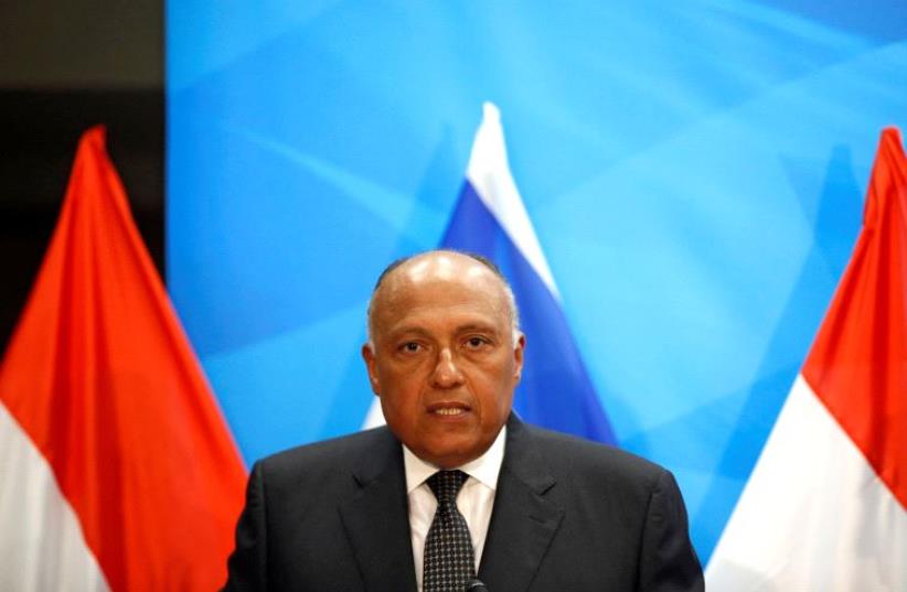 Egyptian Foreign Minister Sameh Shoukry (photo credit: REUTERS)