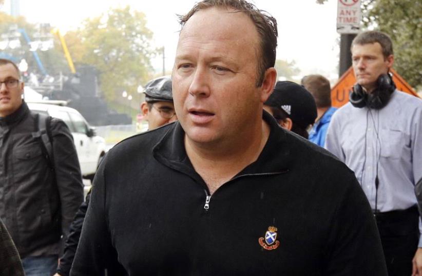 Radio Talk Show host Alex Jones (photo credit: JIM BOURG / REUTERS)