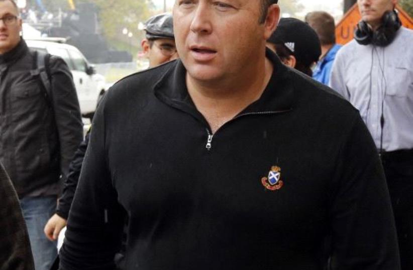 Radio Talk Show host Alex Jones (photo credit: JIM BOURG / REUTERS)