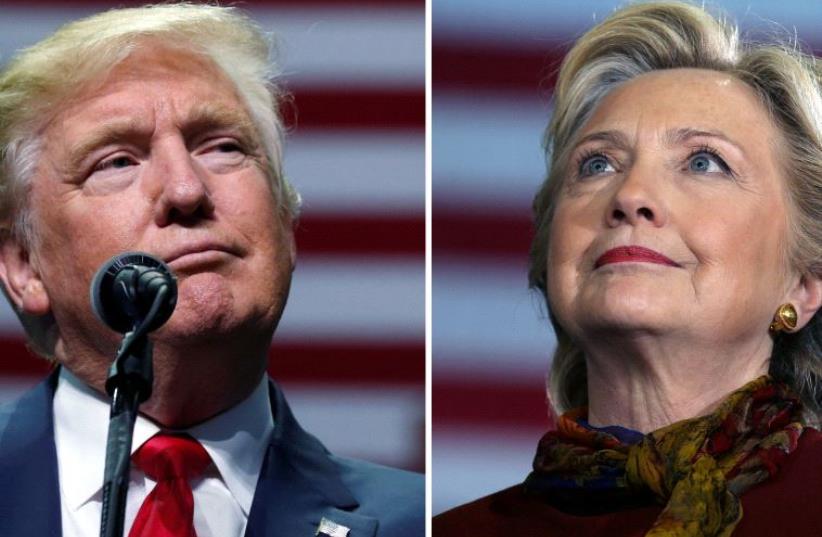 Donald Trump and Hillary Clinton (photo credit: REUTERS)