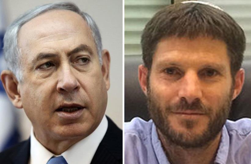 Netanyahu and Smotrich (photo credit: EITAN POLD/WIKIMEDIA,REUTERS)