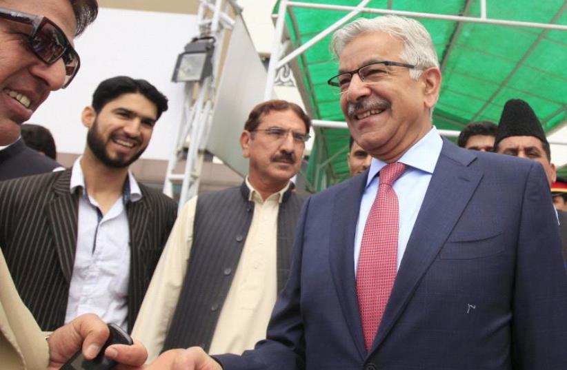 Pakistan's Defense Minister Khawaja Asif  (photo credit: REUTERS)