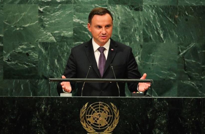 POLISH PRESIDENT Andrzej Duda (photo credit: REUTERS)