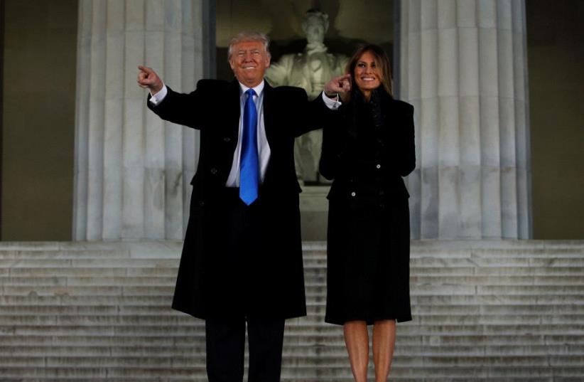 Donald and Melania Trump (photo credit: REUTERS)