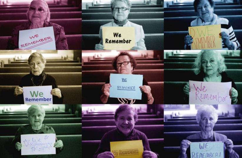 Holocaust survivors take part in a World Jewish Congress photo project for remembrance day. (photo credit: WORLD JEWISH CONGRESS)