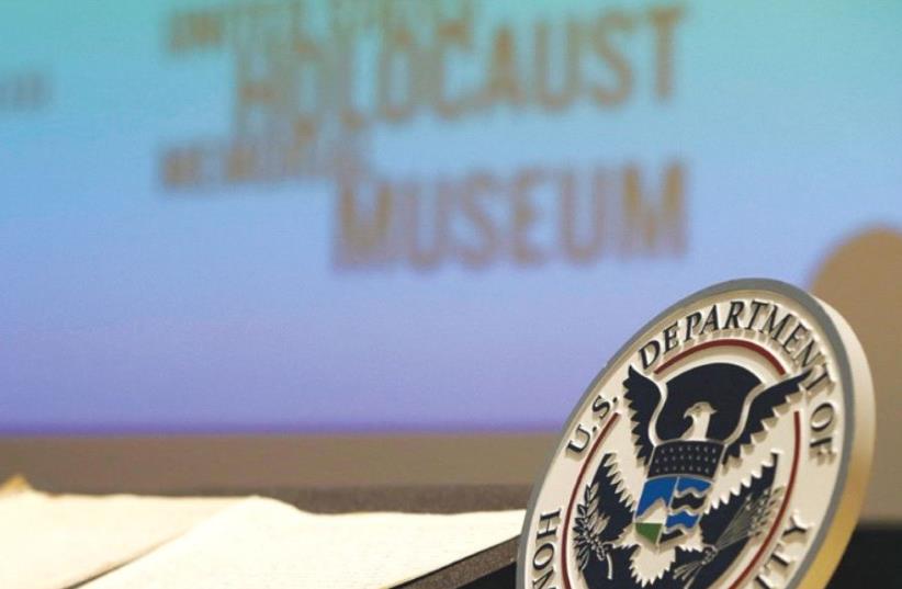 DIARY on display at the US Holocaust Museum (photo credit: REUTERS)