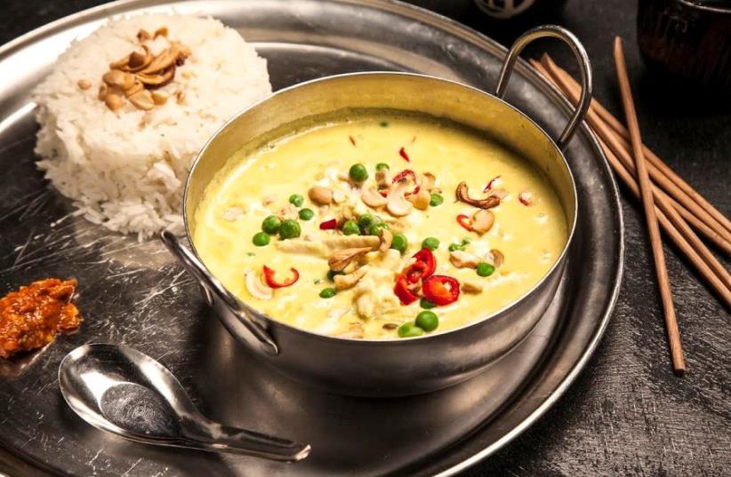 Green curry at Minna Tomei (photo credit: AFIK GABBAY)