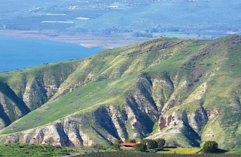 View of Lake Kinneret from Road 789 (photo credit: ITSIK MAROM)