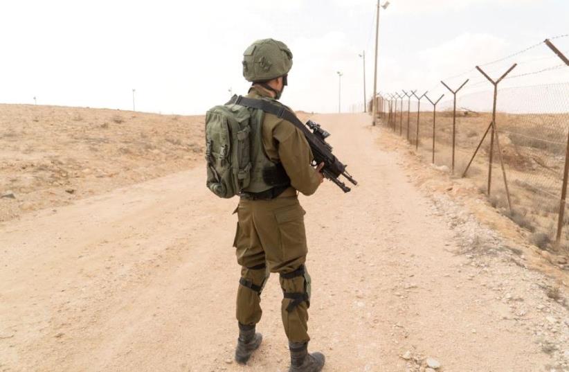 An IDF soldier [Illustrative] (photo credit: IDF SPOKESMAN’S UNIT)