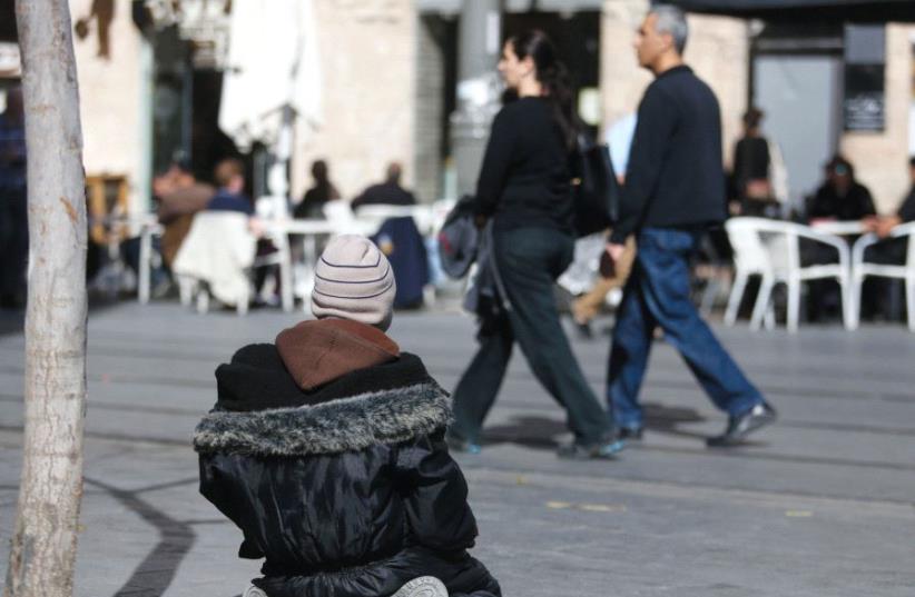 A homeless person in Jerusalem (photo credit: MARC ISRAEL SELLEM)