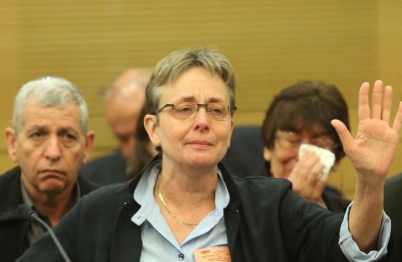 Leah Goldin, the mother of slain IDF soldier Lt. Hadar Goldin (photo credit: MARC ISRAEL SELLEM)