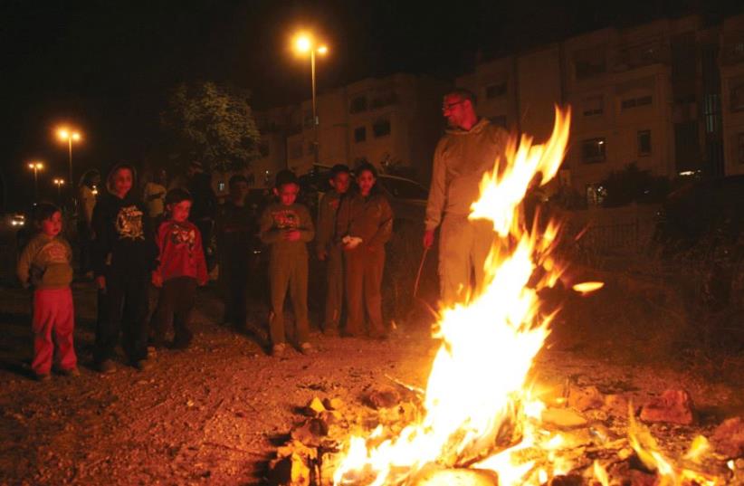 People celebrate Lag Ba'omer (photo credit: MARC ISRAEL SELLEM)