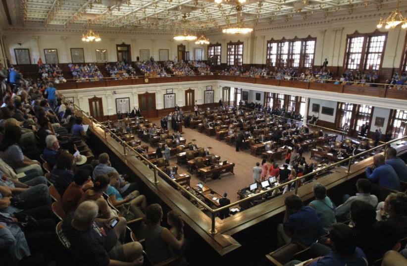 The Texas House of Representatives in Austin, TX (photo credit: REUTERS)