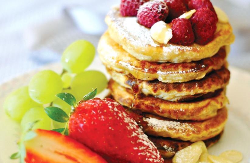 Pancake tower (photo credit: PASCALE PEREZ-RUBIN)