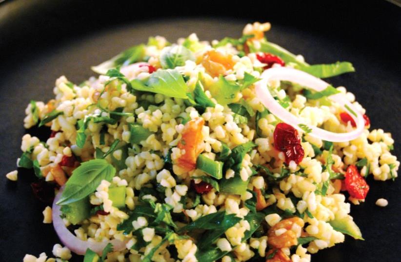 Green bulgur salad (photo credit: PASCALE PEREZ-RUBIN)