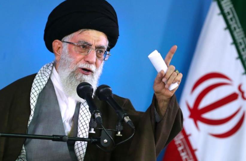 Iran's supreme leader, Ayatollah Ali Khamenei (photo credit: AFP PHOTO)