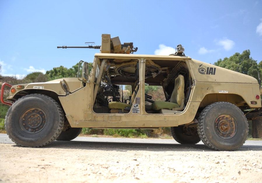  Autonomous Hummer built by Israel Aerospace Industries (credit: IDF SPOKESPERSON'S UNIT)