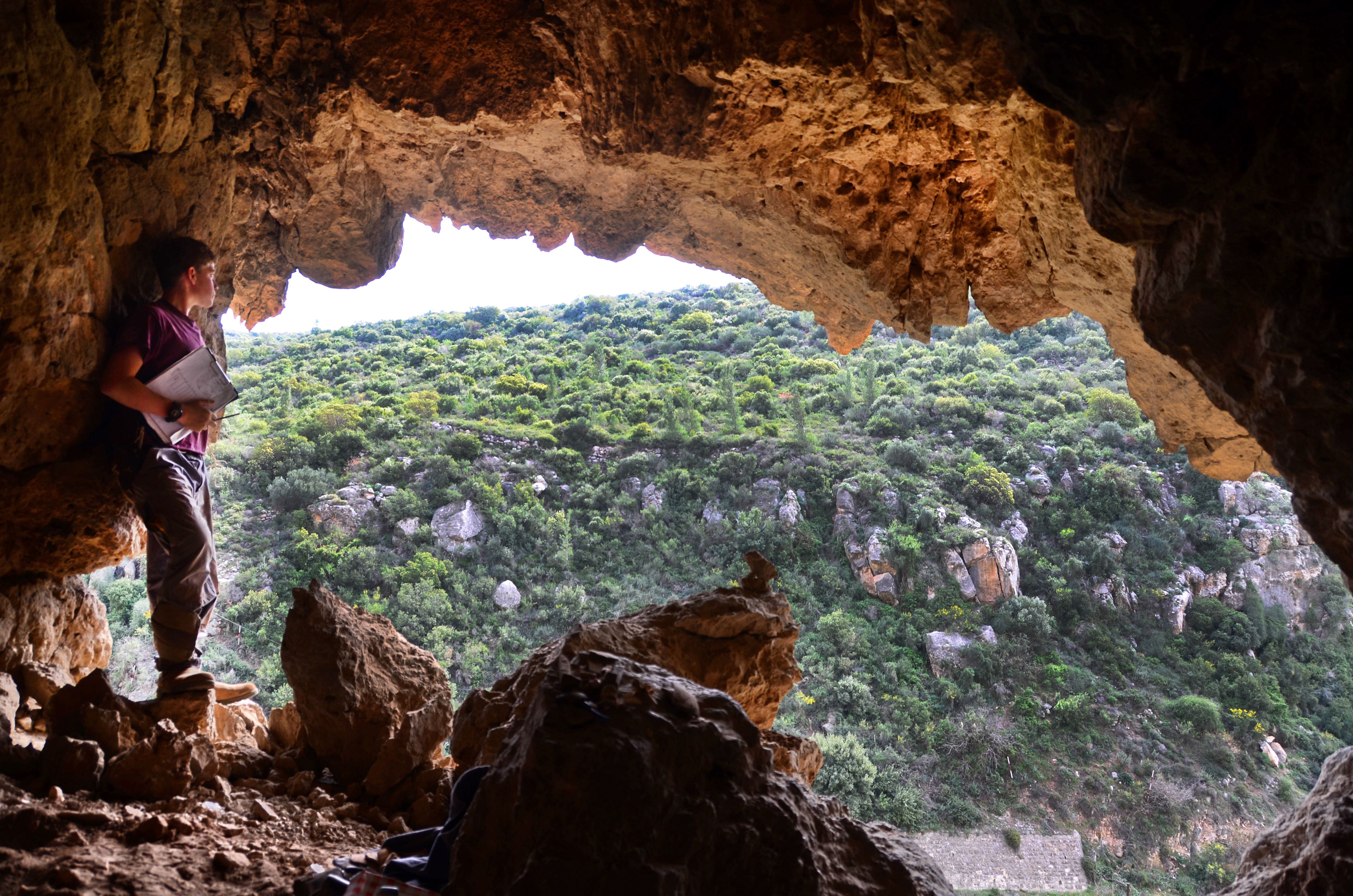 The cave in the Judean Hills where the skull was found (Credit: Prof. Boaz Zissu, Bar-Ilan University)