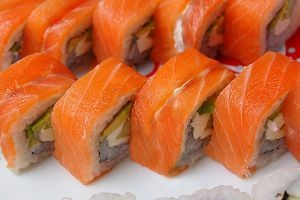 Salmon sushi