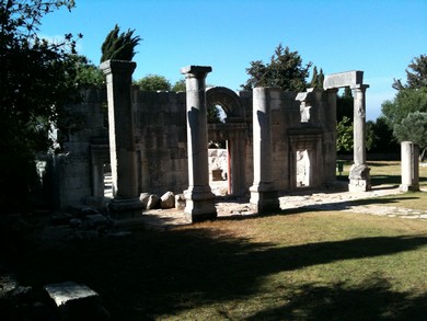 Ancient synagogue in Baram (Joe Yudin)