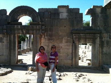 Entrance to ancient synagogue in Baram (Joe Yudin)