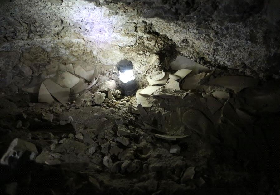 Fragments of jars that contained stolen scrolls