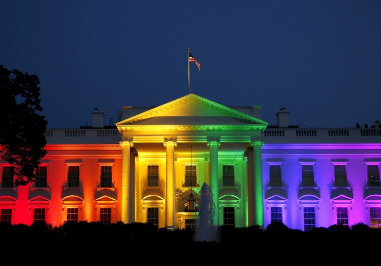 White House lights up after gay marriage ruling (credit: REUTERS)