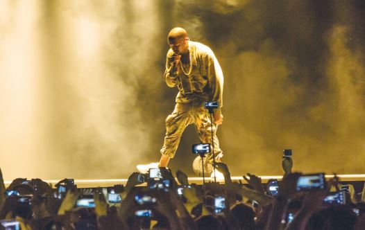 Kanye West performs at Ramat Gan Stadium (credit: YOSSI MAMIA)