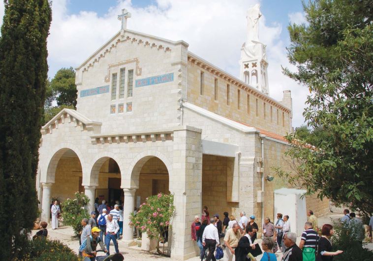 The Notre Dame Church of Kiryat Ye’arim (credit: WWW.GOISRAEL.COM)