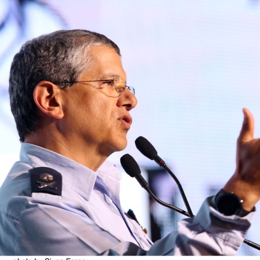 Israel Air Force Commander Major-General Amir Eshel at the Jerusalem Post's Diplomatic Conference (credit: SIVAN FARAG)