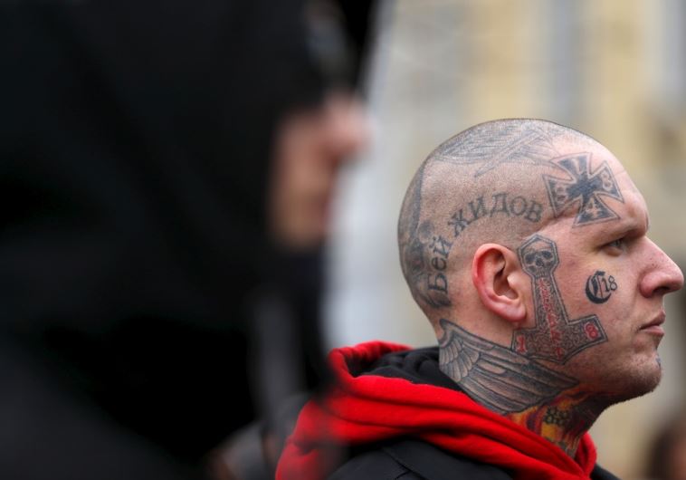 Neo-Nazi groups commemorate the ''Day of Honor,'' the breakout attempt by Schutzstaffel (SS) troops from Soviet-surrounded Budapest during World War Two, in Budapest (credit: REUTERS)