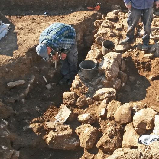 Archaeological excavations conducted at the northern Jerusalem site.COURTESY OF ISRAEL ANTIQUITIES AUTHORITY