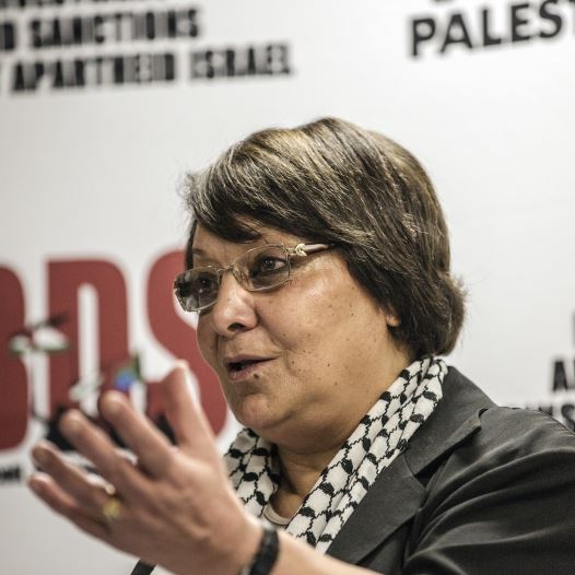 PFPL plane hijacker Leila Khaled in South Africa (credit: AFP PHOTO/GIANLUIGI GUERCIA)