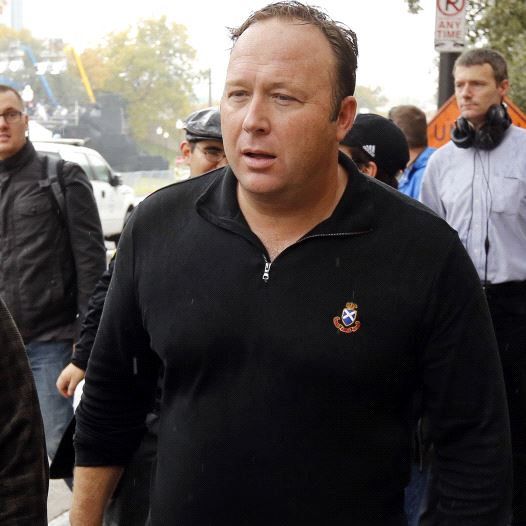 Radio Talk Show host Alex Jones (credit: JIM BOURG / REUTERS)