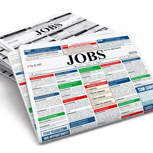 Jobs in Newspaper  (credit: ING IMAGE/ASAP)